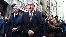 esko si pipomíná výroí sametové revoluce. Na snímku Andrej Babi a Karel...