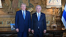 Benjamin Netanjahu a Donald Trump