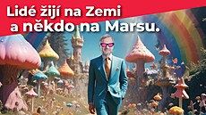 Vizuál, který za�alo pou�ívat opozi�ní hnutí SPD na sociálních sítích, zobrazuje dva mu�e s arabskými �átky a plastickou trhavino4