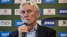 Pedseda atletického svazu Libor Varhaník na tiskové konferenci k Czech Indoor...