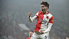 Mojmír Chytil slaví druhý gól Slavie.