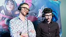 Tomá Mortsche Andl (vpravo) tyi roky psobil v jedné z eských lig online...