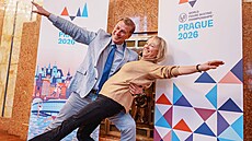 Zleva mistr sv�ta ve sportovních dvojicích René Novotný a mistryn� sv�ta v...