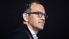 Majitel fotbalisté Sparty Daniel K�etínský p�i zápase Ligy mistr� proti Bresu.