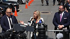Karoline Leavittová působila jako mluvčí kampaně republikánského kandidáta na...