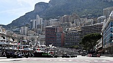 Momentka z letoní Velké ceny Monaka F1.