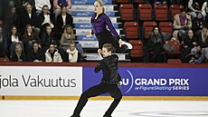 Krasobrusla�i Natálie a Filip Taschlerovi jsou na Finlandia Trophy po rytmickém...
