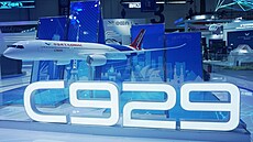 Model nového letadla Comac C929 (12. listopadu 2024)