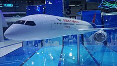 Model nového letadla Comac C929 (12. listopadu 2024)