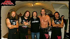 Radek Kalini (vlevo) a Dani Filth z britské metalové kapely Cradle of Filth. 