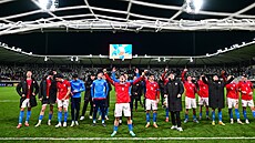 eská jedenadvacítka slaví postup na Euro poté, co zvládla bará s Belgií.