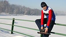 Martina Sáblíková b�hem tréninku v roce 2006