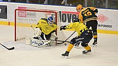 Momentka ze zápasu Vsetín - Zlín