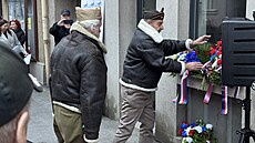 Odhalení pam�tní desky hrdiny protinacistického odboje Jaroslava Weidmanna a...