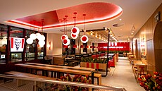 Nový design i nové slu�by nabízí fastfoodový �et�zec KFC na Václavském nám�stí....