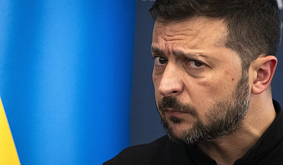 Ukrajinský prezident Volodymyr Zelenskyj na náv�t�v� Washingtonu (9. �ervence...