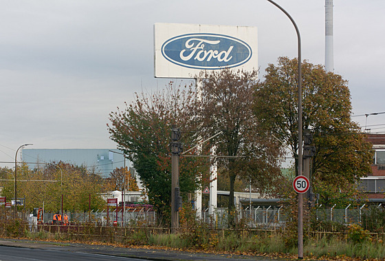 Továrna americké automobilky Ford v n�meckém Kolín� nad Rýnem (29. zá�í 2024)
