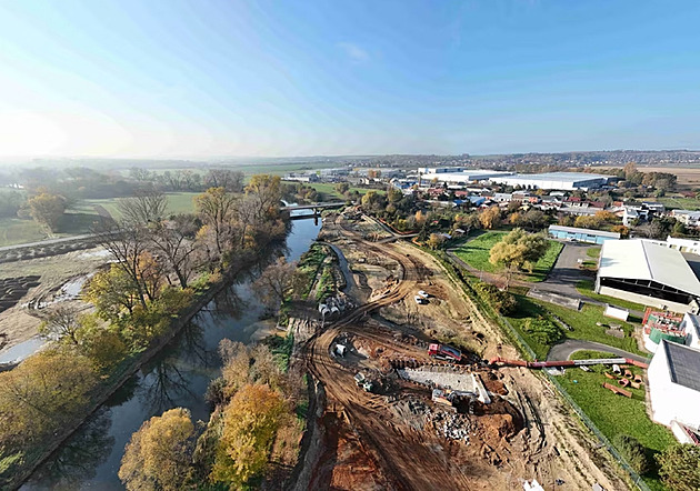Budování protipovodových opatení na jihu hanácké metropole. eka i krajina...