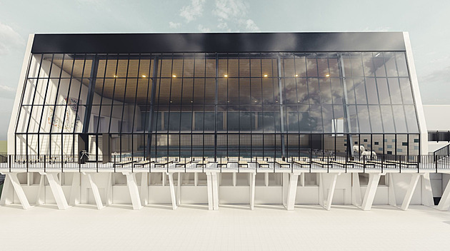 Vizualizace plánované budoucí podoby Vodního svta Sareza, takzvané apkárny, v...