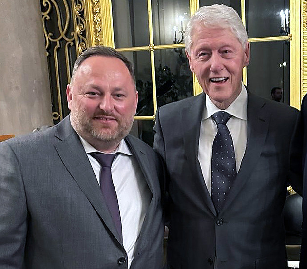 Roman Stank s Billem Clintonem