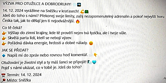 Otužilci ruší výstup na Sněžku, kvůli hrozbě pokuty ho přesunuli na Lysou horu