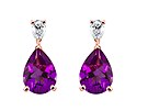 Náu�nice Purple Bloom s diamantem a ametystem, cena  24 031 K�