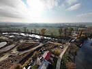 Budovn protipovodovch opaten na jihu hanck metropole. eka i krajina...