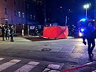 Policie zasahuje na Nuselskm most pot, co z nho skoil lovk. (29....