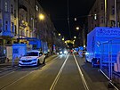 Policie zasahuje na Nuselskm most pot, co z nho skoil lovk. (29....