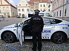 Vozov park Mstsk policie Tbor se rozil o elektromobil Tesla Model Y.
