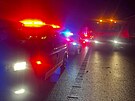 Zsah zchrannch sloek po hromadn nehod na D1 (29. listopad 2024)