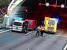 Nehoda na Pra�sk�m okruhu. (29. 11. 2024)