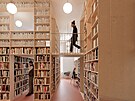 Vizualizace budouc podoby interir chebsk knihovny po rekonstrukci. Autorem...