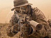 Zábr z náborového videa wagnerovc v Africe