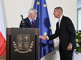 Prezident Petr Pavel a Andrej Babi.