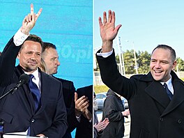 Karol Nawrocki (vpravo) a Rafa Trzaskowski