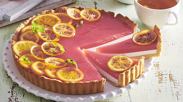 Citrusový kolá s tvarohem