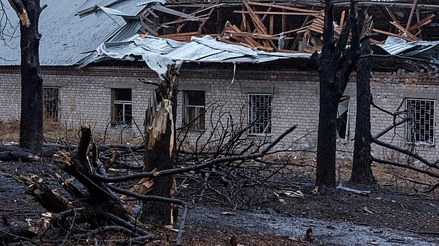 Ukrajinsk� Dnipro po rusk�m bombardov�n� (22. listopadu 2024)