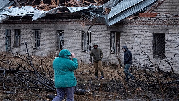 Ukrajinsk� Dnipro po rusk�m bombardov�n� (22. listopadu 2024)