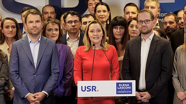Bval novinka a fka stedopravho opozinho uskupen Zachrate Rumunsko Elena Lasconiov (24. listopadu 2024)