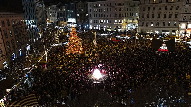 Işık Noel kurulumu nedeniyle Brno'da bir suç şikayeti vardı