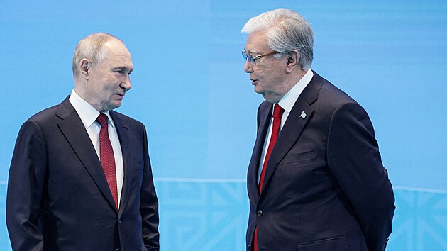 Ruský diktátor Vladimir Putin p�ijel na dvoudenní náv�t�vu do Kazachstánu....