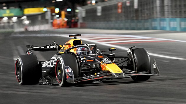 Max Verstappen b�hem Velk� ceny Las Vegas.