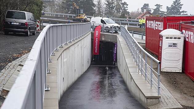 Za ��asti n�m�stka prim�tora Zde�ka H�iba se konalo slavnostn� otev�en� podchodu pod Strakonickou ulic� na Zbraslavi. (26. listopadu 2024)