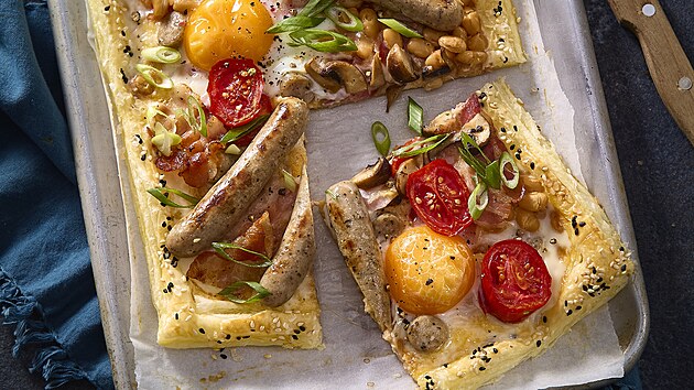 Kolá ve stylu anglické snídan