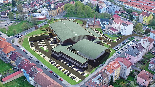 Takto si chebsk radnice pedstavuje podobu zrekonstruovanho zimnho stadionu.