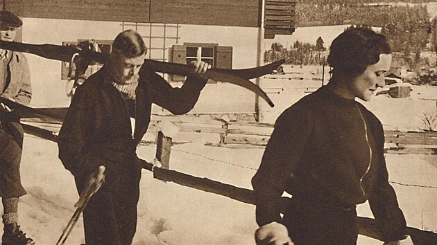 V roce 1935 se spole�n� vydali ly�ovat do rakousk�ho Kitzb�helu.