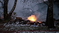 U Vilniusu havaroval nákladní letoun spole�nosti DHL z Lipska. (25. listopadu...