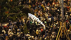 Atmosféra váno�ních trh� p�i rozsv�cení stromu v Brn� (22. listopadu 2024)
