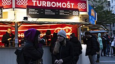 Atmosféra vánoních trh pi rozsvcení stromu v Brn (22. listopadu 2024)